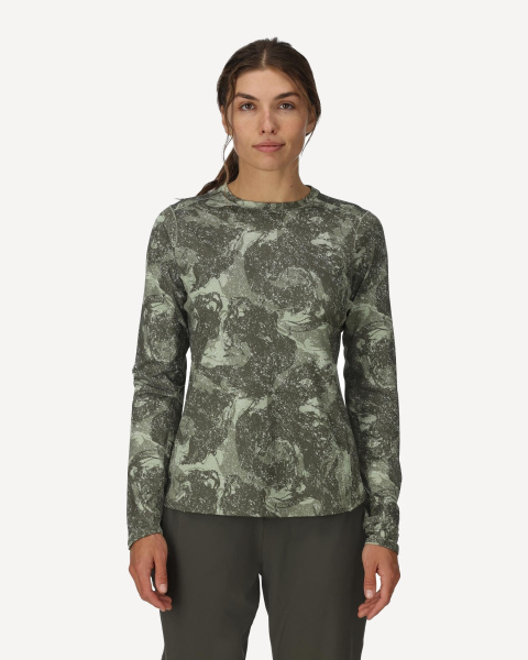 ТермоФутболка Simms Women's SolarFlex Crew (Женский; L; Back Eddy Willow)
